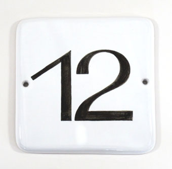 Hausnummer Sonderformat