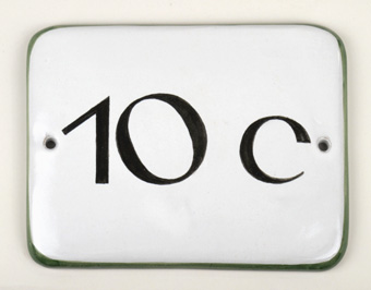 Hausnummer Sonderformat