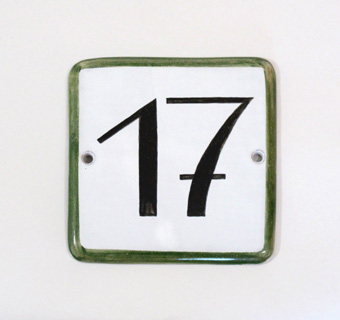 Hausnummer Sonderformat