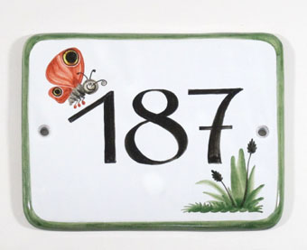 Hausnummer Sonderformat