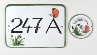 Hausnummer Sonderformat