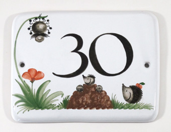 Hausnummer Sonderformat