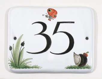 Hausnummer Sonderformat