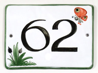 Hausnummer Sonderformat