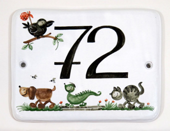 Hausnummer Sonderformat