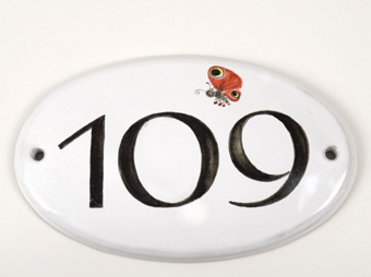 große Hausnummer oval