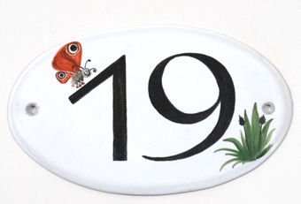große Hausnummer oval