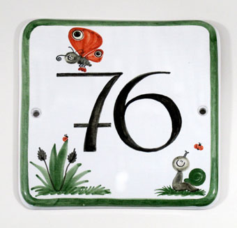 Hausnummer Sonderformat