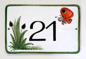 Hausnummer rechteckig