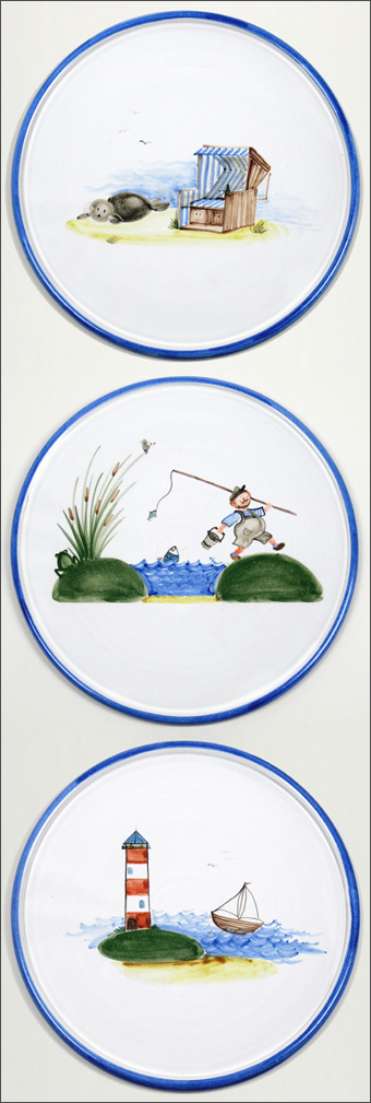 Tortenplatten für eine Wandgestaltung, Sonderanfertigung