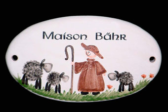 Türschild Maison Bähr
