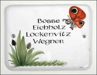 Türschild Sonderformat