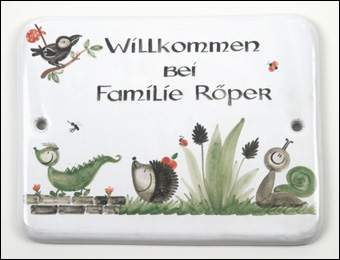 Türschild Sonderformat