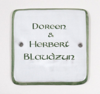 Türschild Sonderformat