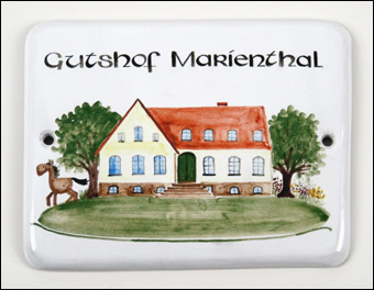 Türschild Sonderformat