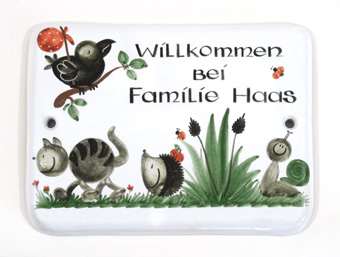 Türschild Sonderformat