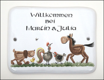 Türschild, Sonderanfertigung