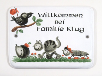 Türschild Sonderformat