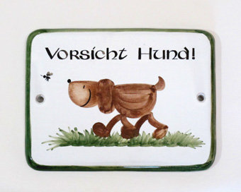 Türschild Sonderformat